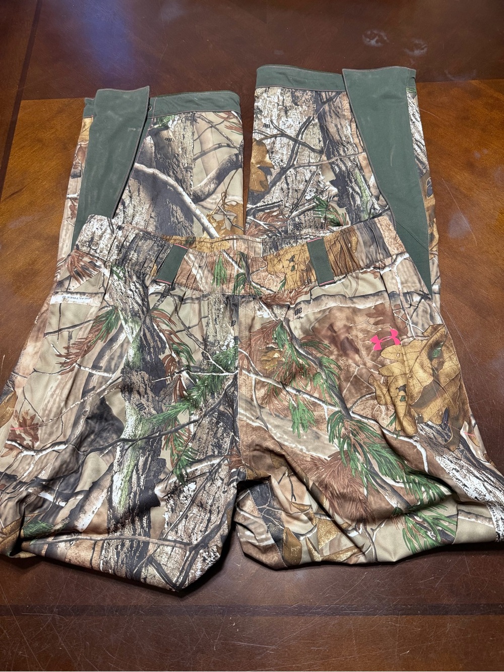 Under Armour Realtree Camo Pants with Pink Accent